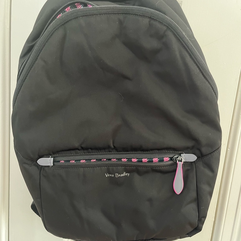 Vera Bradley Midtown Convertible Backpack in Black.